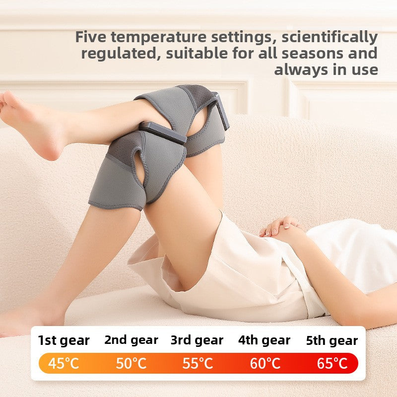 Heated massager on the shoulder