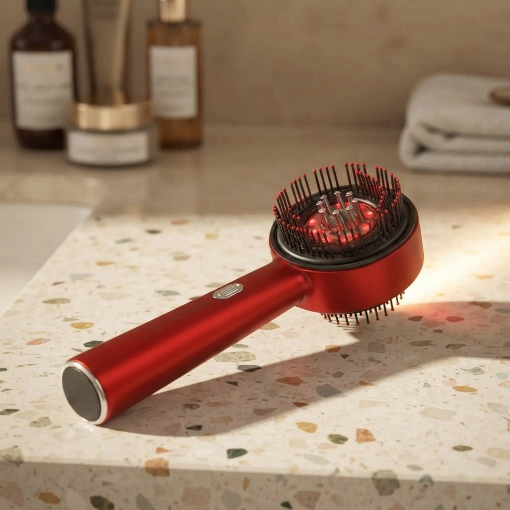 Scalp massager with oil applicator